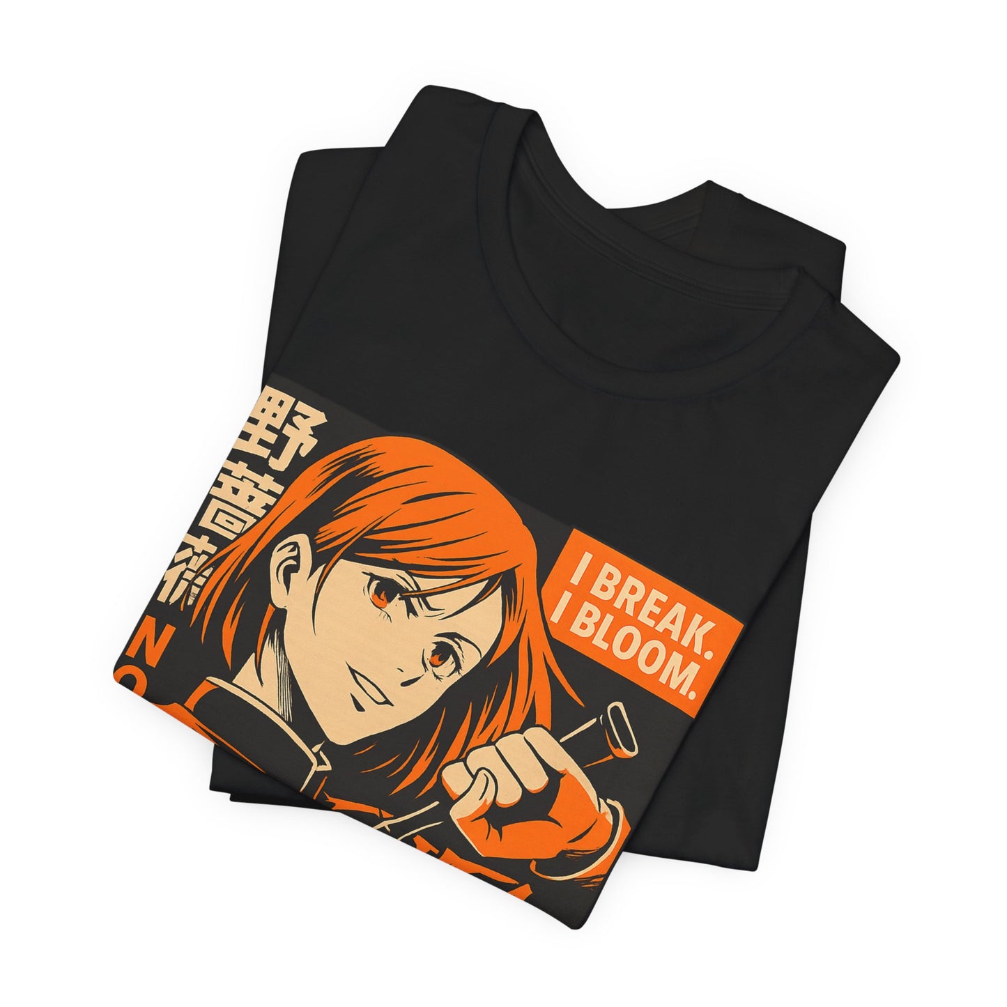 Anime-Inspired Unisex Tee: "I Break, I Bloom" Graphic T-Shirt for Fans, Casual Style, Gift for Her/Him, Streetwear, Everyday Wear