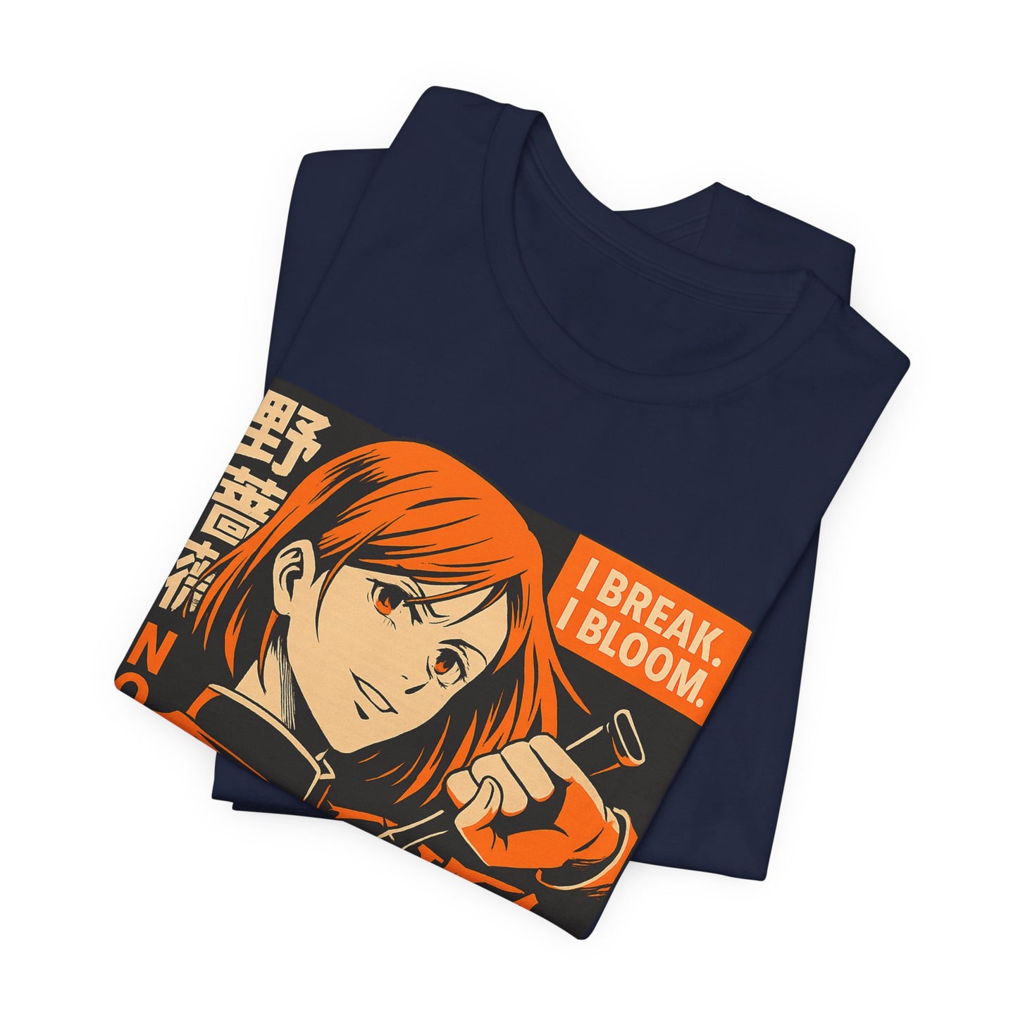 Anime-Inspired Unisex Tee: "I Break, I Bloom" Graphic T-Shirt for Fans, Casual Style, Gift for Her/Him, Streetwear, Everyday Wear