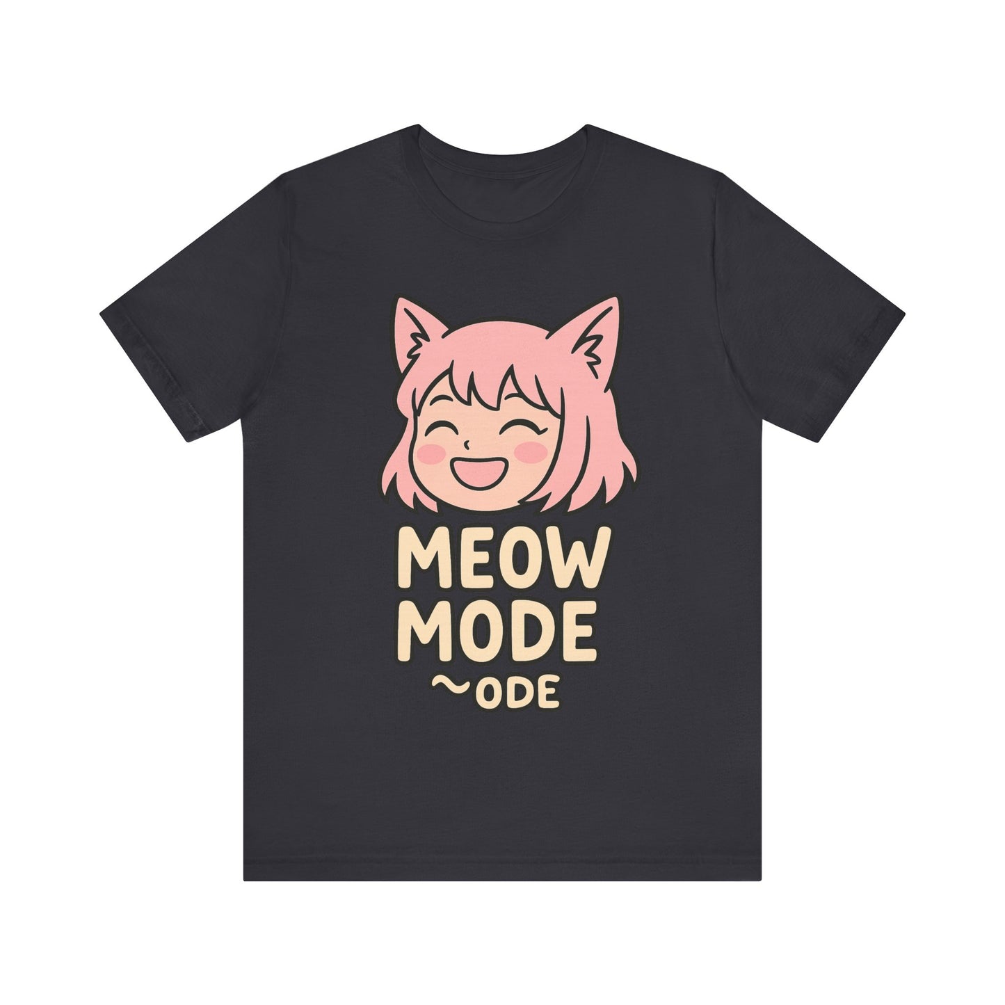 Cute Cat Girl Tee - Meow Mode Graphic T-Shirt, Anime Style Unisex Shirt, Perfect Gift for Cat Lovers, Fun Casual Wear, Ideal for Anime [...]