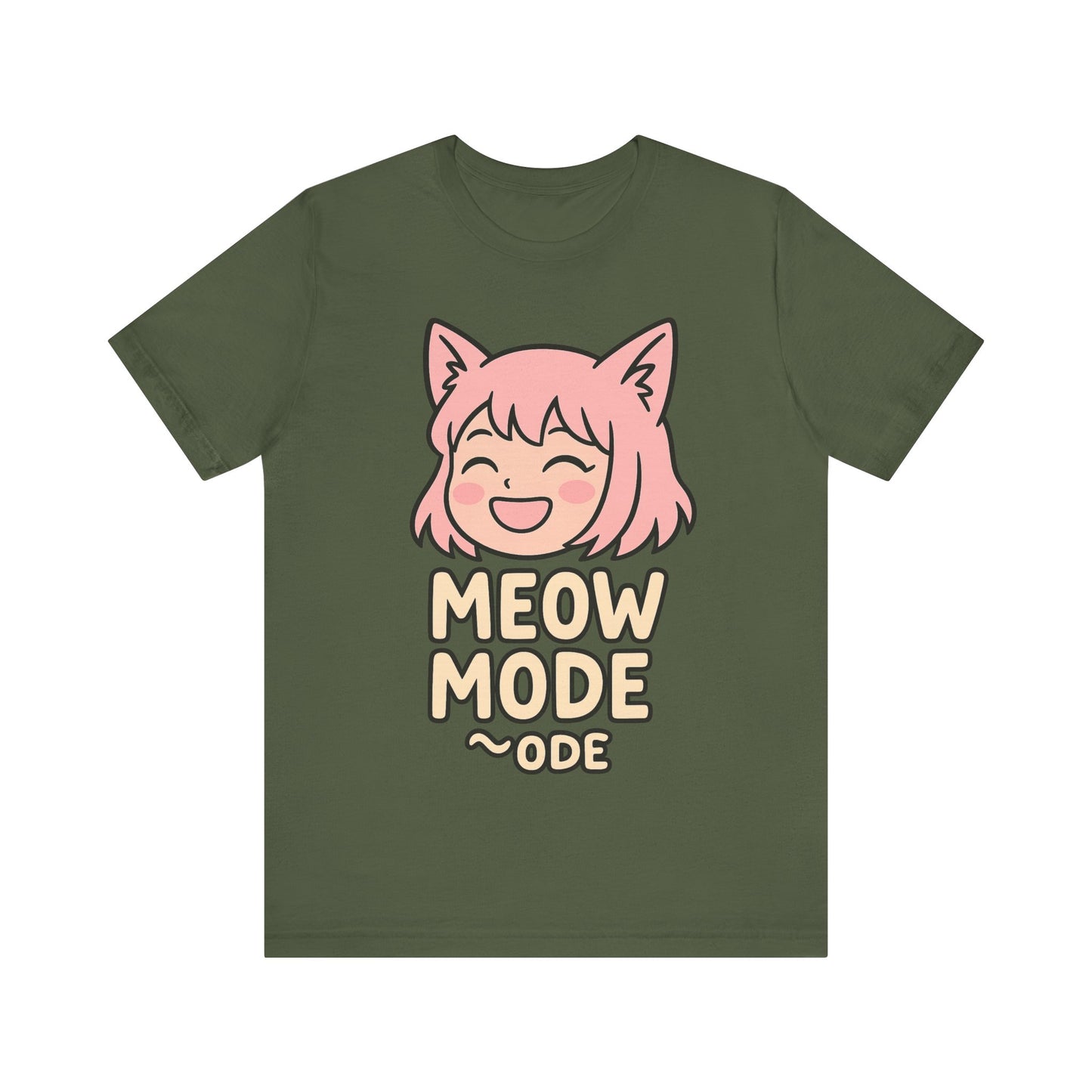 Cute Cat Girl Tee - Meow Mode Graphic T-Shirt, Anime Style Unisex Shirt, Perfect Gift for Cat Lovers, Fun Casual Wear, Ideal for Anime [...]