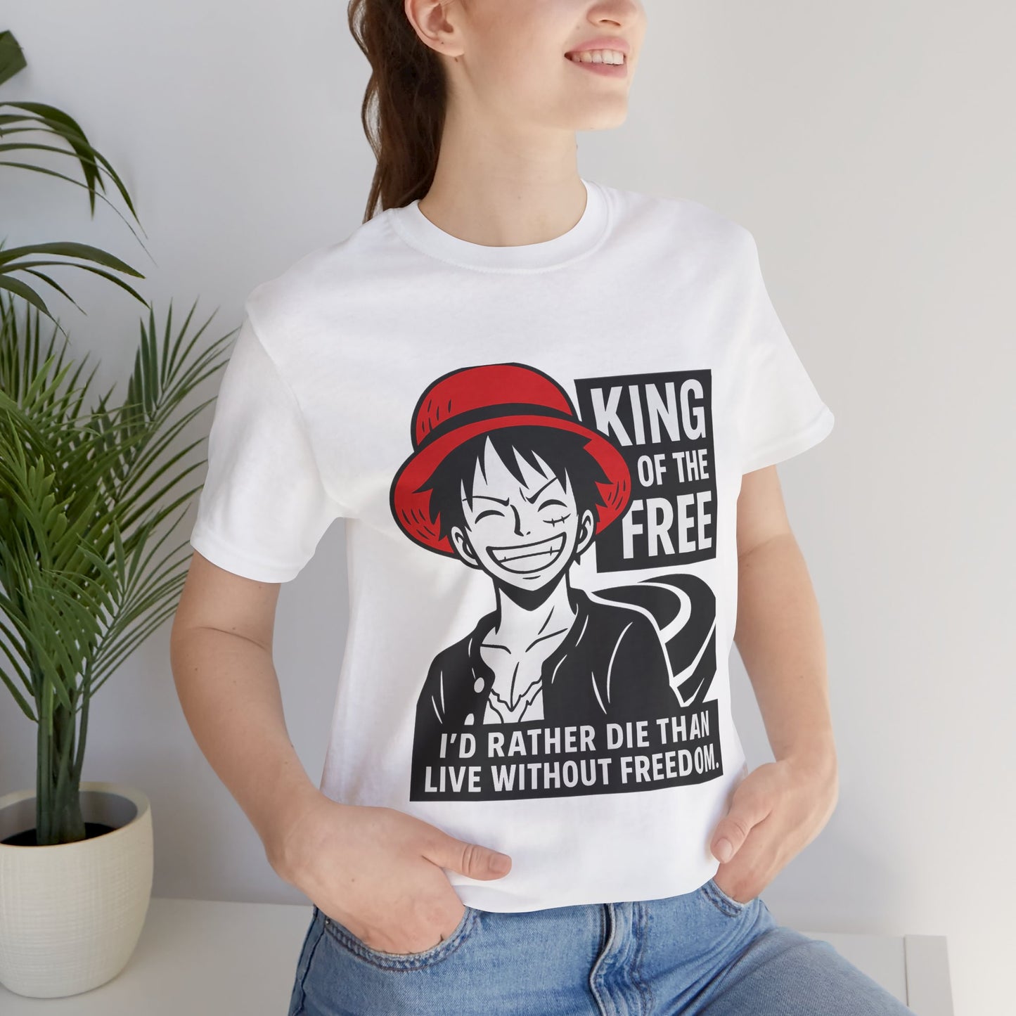 Freedom Inspired Unisex Tee - Perfect Gift for Fans, Casual Wear, Anime Style, Birthday, or Everyday Use
