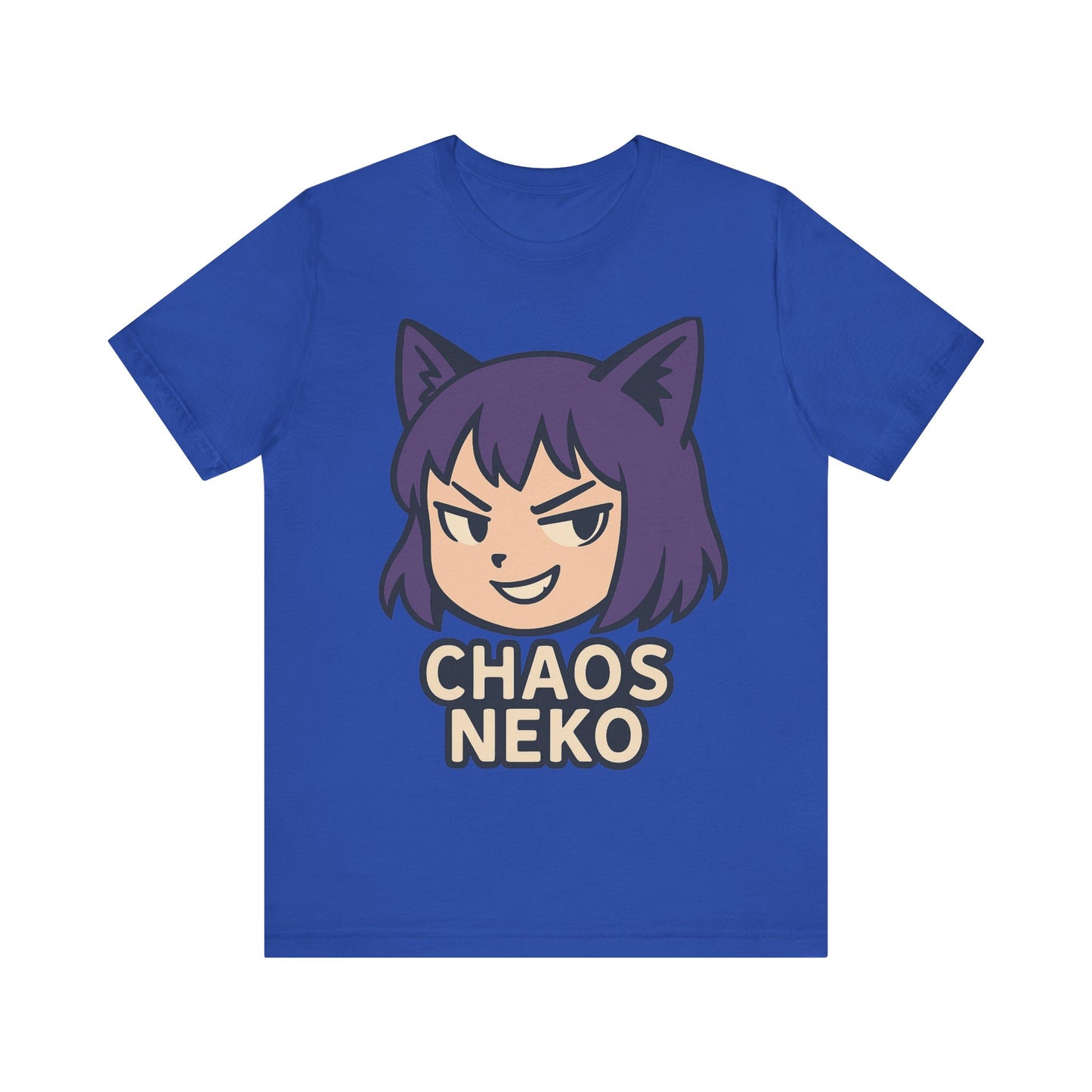 Chaos Neko Unisex Tee | Cute Cat Graphic Shirt | Anime Lover Gift | Casual Wear | Fun T-Shirt | Birthday Gift