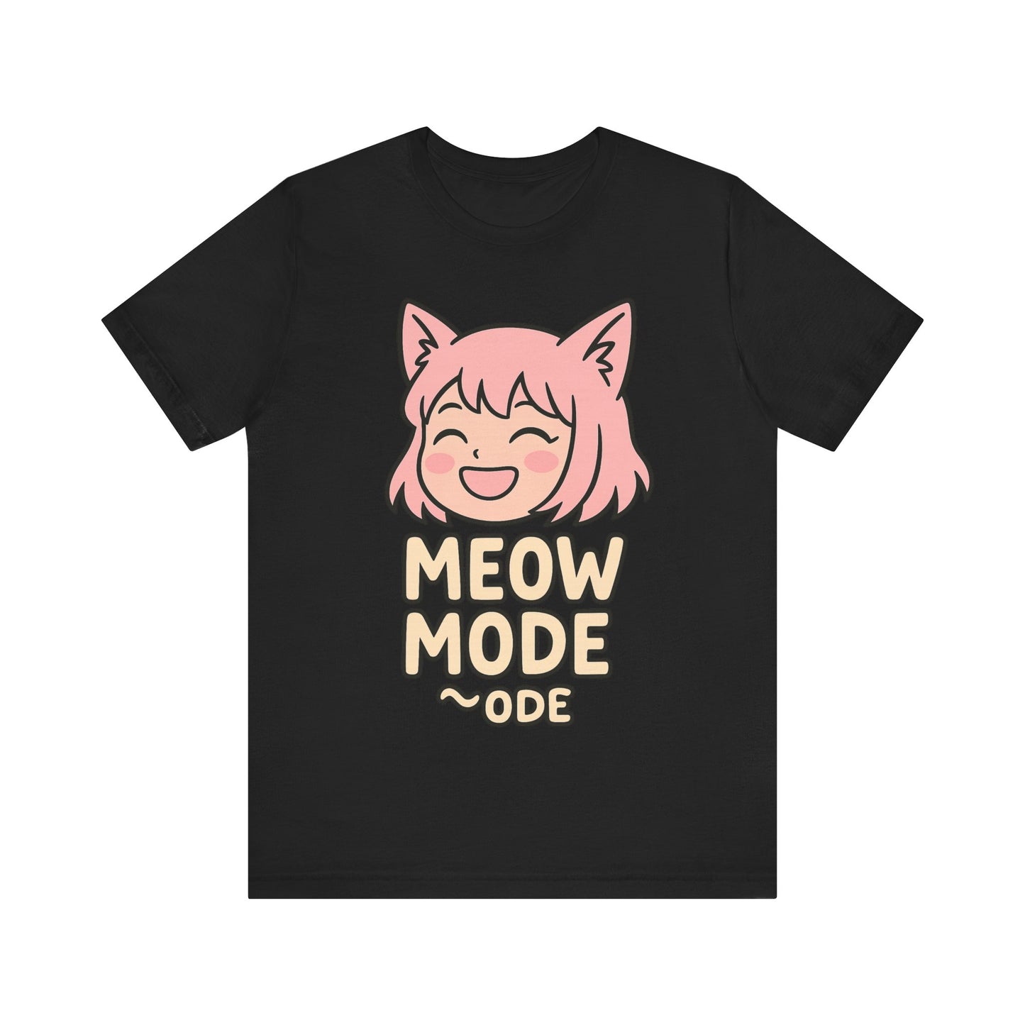 Cute Cat Girl Tee - Meow Mode Graphic T-Shirt, Anime Style Unisex Shirt, Perfect Gift for Cat Lovers, Fun Casual Wear, Ideal for Anime [...]