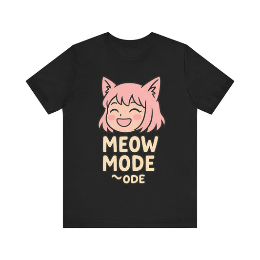 Cute Cat Girl Tee - Meow Mode Graphic T-Shirt, Anime Style Unisex Shirt, Perfect Gift for Cat Lovers, Fun Casual Wear, Ideal for Anime [...]