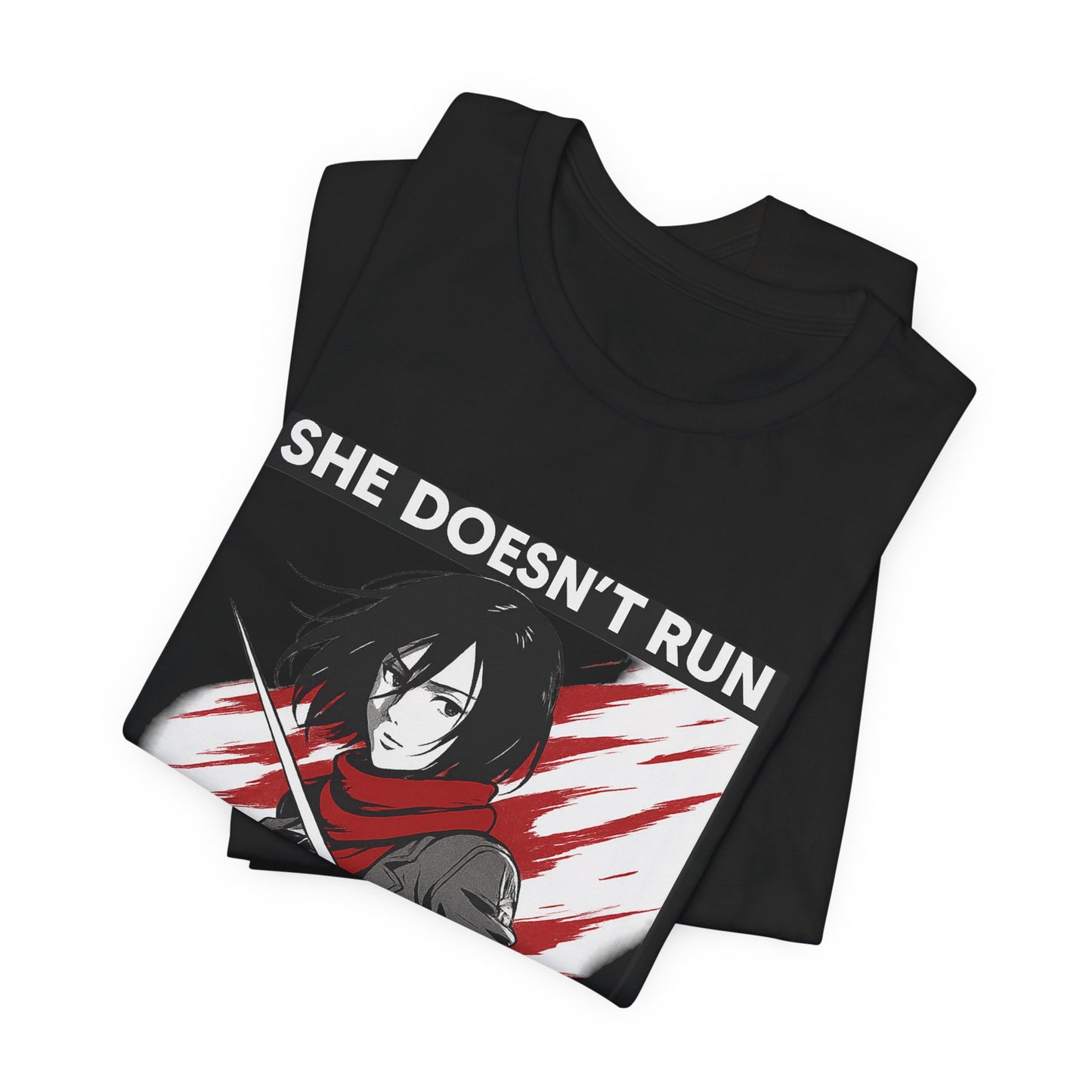 Empowering Anime Tee | She Doesn’t Run, She Fights | Unisex Jersey Short Sleeve Shirt, Anime Merchandise, Gift for Her, Casual Wear, [...]