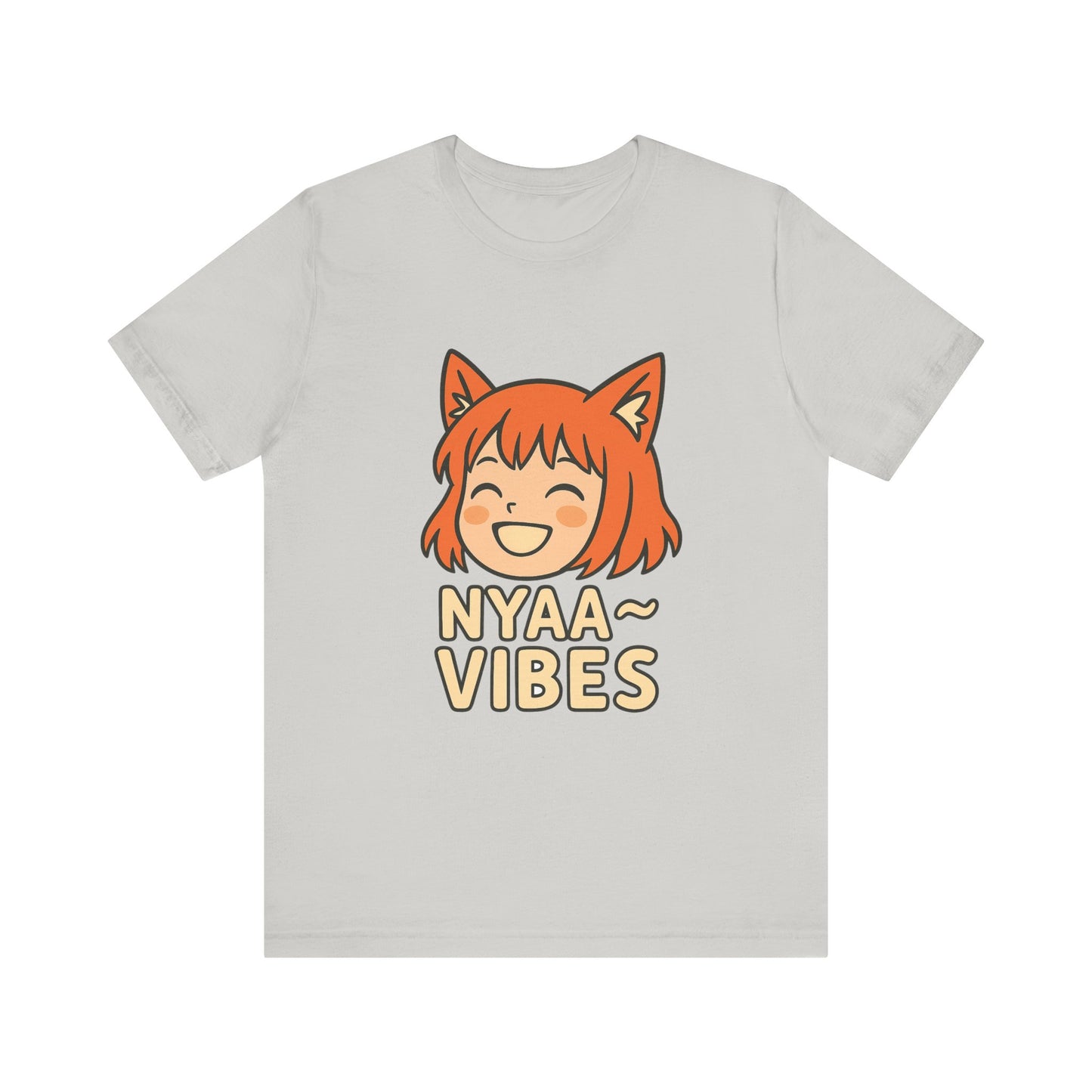 Cute Nyaa Vibes Unisex Tee | Anime Inspired T-Shirt | Graphic Novelty Shirt | Casual Wear | Gift for Otaku