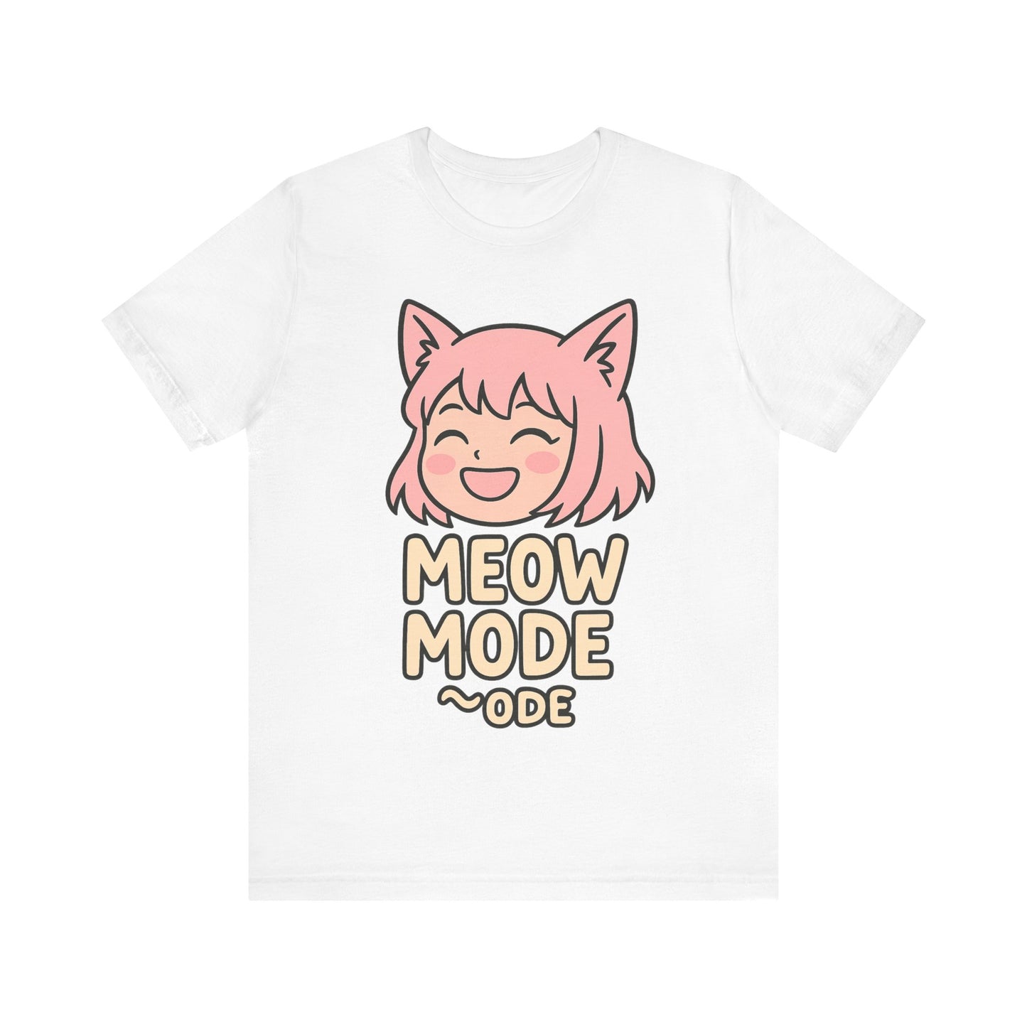 Cute Cat Girl Tee - Meow Mode Graphic T-Shirt, Anime Style Unisex Shirt, Perfect Gift for Cat Lovers, Fun Casual Wear, Ideal for Anime [...]