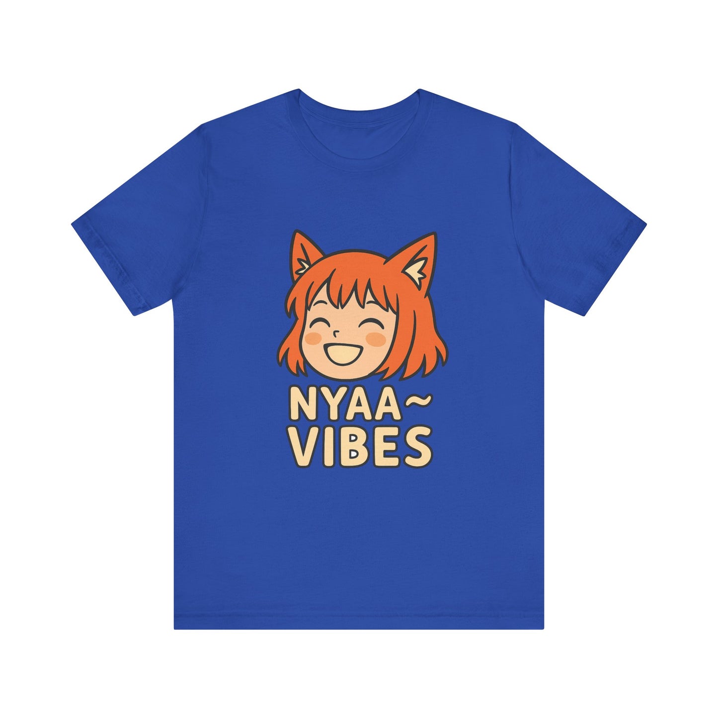 Cute Nyaa Vibes Unisex Tee | Anime Inspired T-Shirt | Graphic Novelty Shirt | Casual Wear | Gift for Otaku