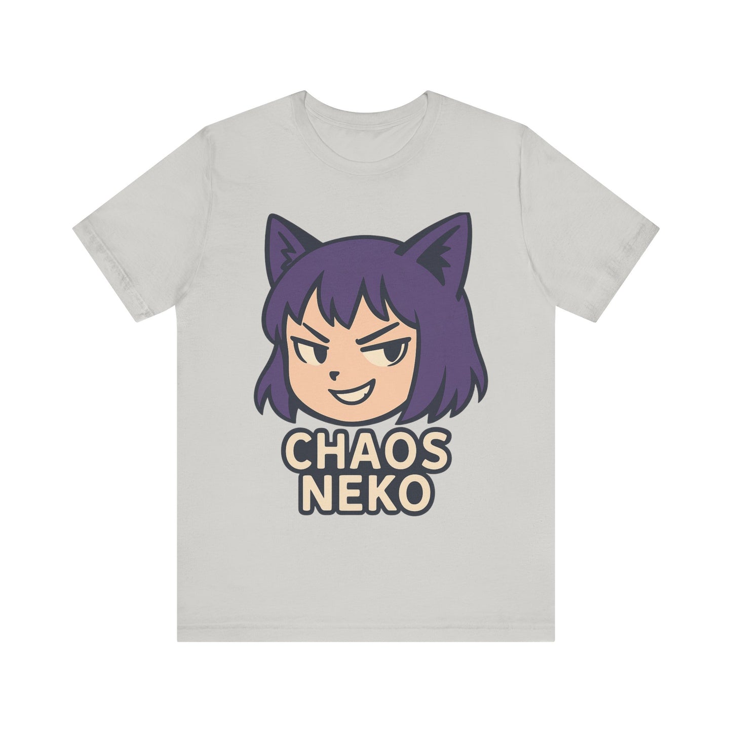Chaos Neko Unisex Tee | Cute Cat Graphic Shirt | Anime Lover Gift | Casual Wear | Fun T-Shirt | Birthday Gift