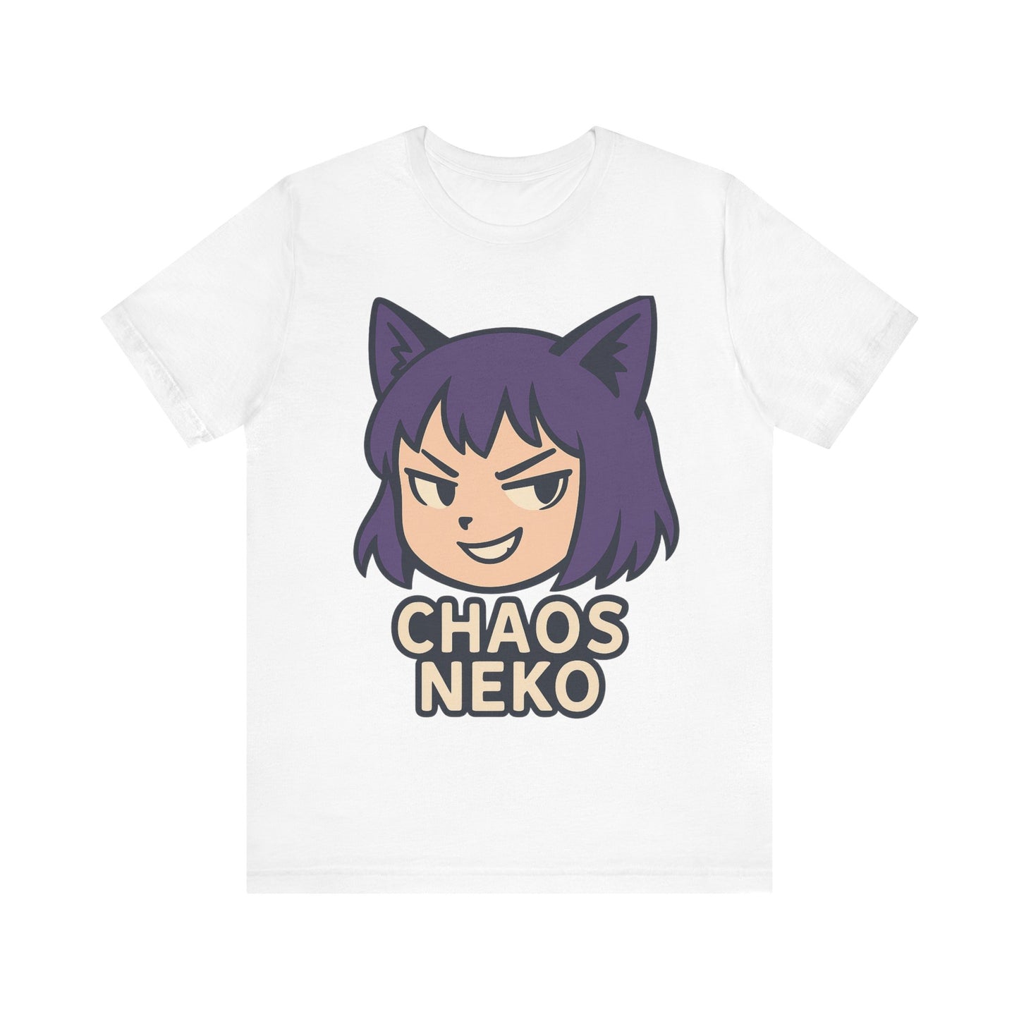Chaos Neko Unisex Tee | Cute Cat Graphic Shirt | Anime Lover Gift | Casual Wear | Fun T-Shirt | Birthday Gift