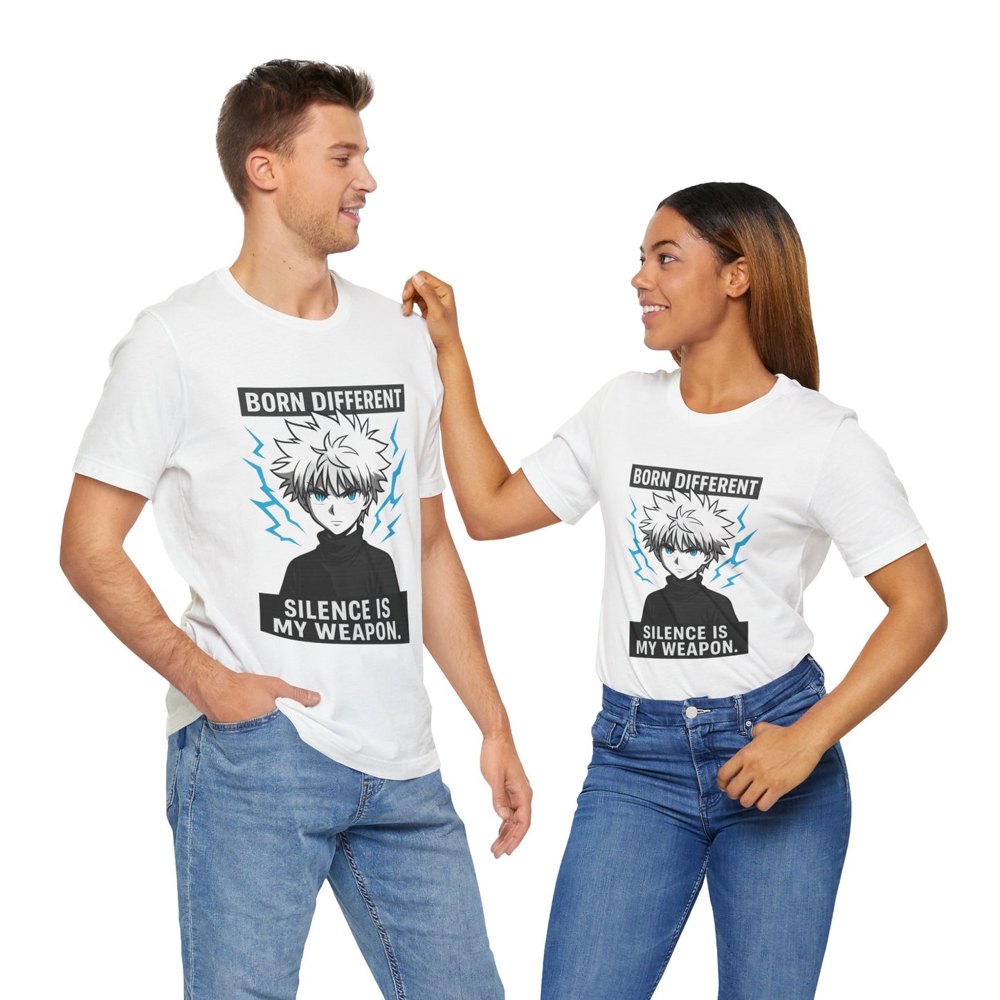 Born Different Graphic Tee, Unisex Jersey Tee, Anime Shirt, Gift for Friends, Unique Style Tee, Cool Casual Wear