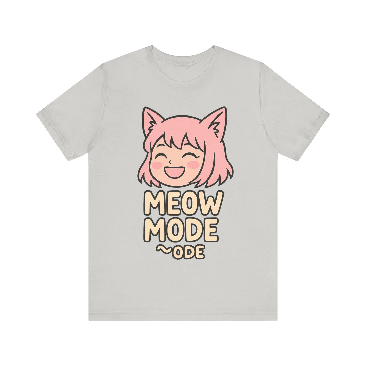 Cute Cat Girl Tee - Meow Mode Graphic T-Shirt, Anime Style Unisex Shirt, Perfect Gift for Cat Lovers, Fun Casual Wear, Ideal for Anime [...]