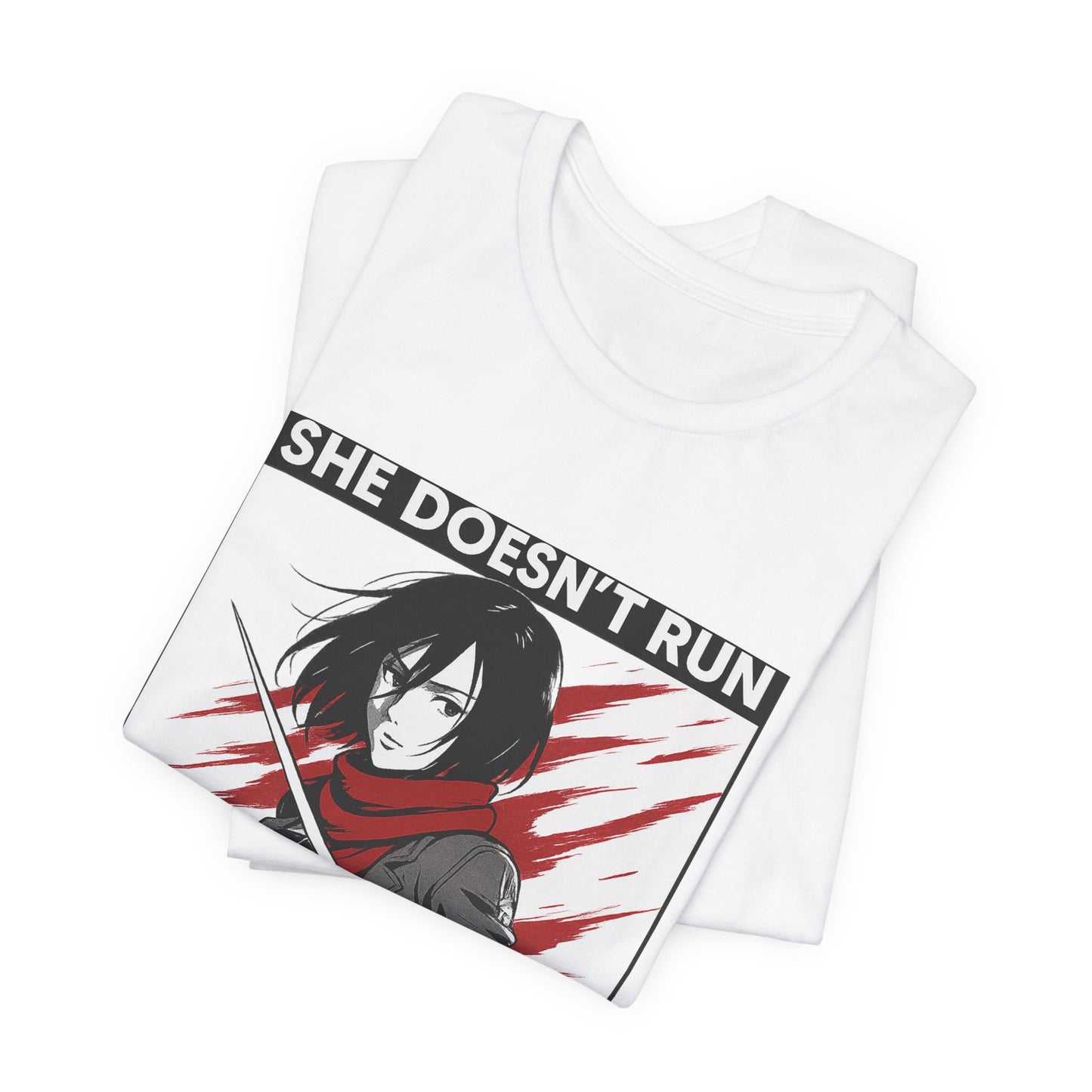 Empowering Anime Tee | She Doesn’t Run, She Fights | Unisex Jersey Short Sleeve Shirt, Anime Merchandise, Gift for Her, Casual Wear, [...]
